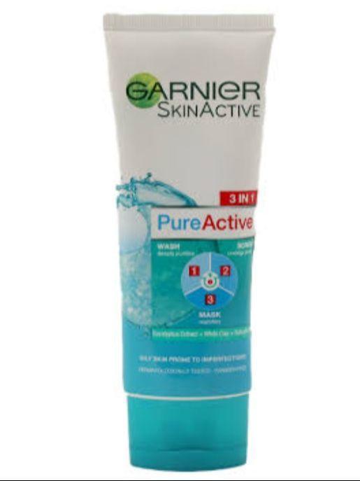 Garnier Whitening Pure Active 3 in 1 Face Wash – 100ml ShopiRivo