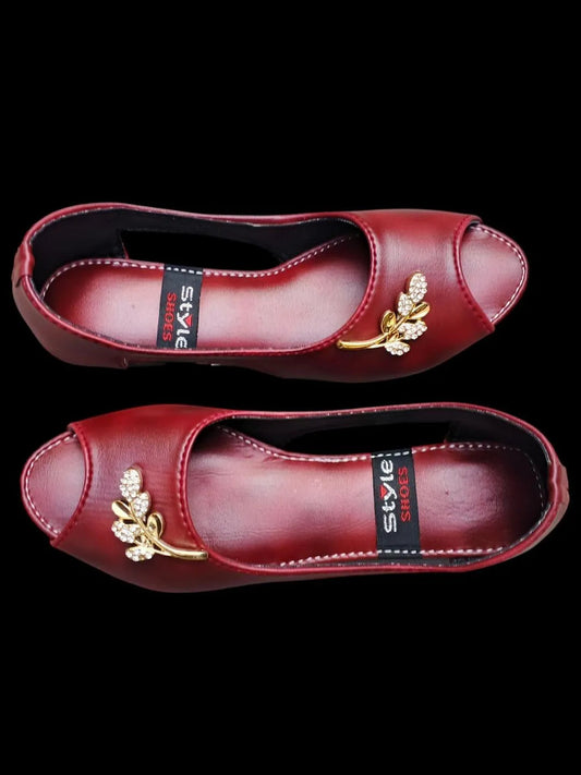 Women’s Synthetic Leather Semi-Formal Sandals – Elegant & Comfortable Footwear ShopiRivo