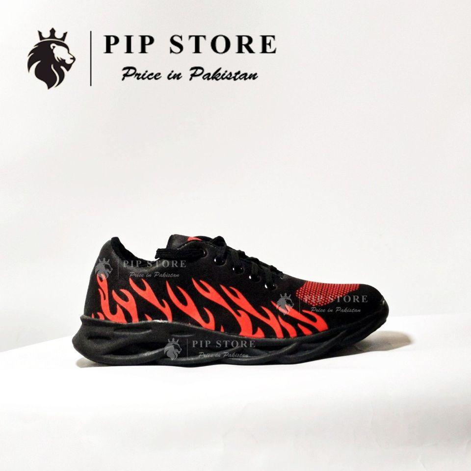 Men’s Red Fire Rubber Joggers – Comfortable & Lightweight Casual Shoes ShopiRivo