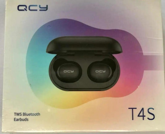 QCY T4 TWS Wireless Bluetooth 5.3 Earbuds – Gaming Mode, DSP Noise Cancelling & Wireless Charging (Black) ShopiRivo