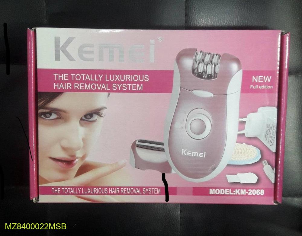 Kemei KM-2068 2 in 1 Electric Rechargeable Epilator & Beard Shaver for Women β Smooth Hair Removal ShopiRivo