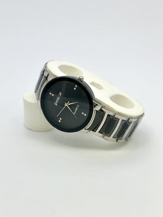 Men’s Stainless Steel Quartz Wrist Watch – 32mm Dial, Water Resistant ShopiRivo