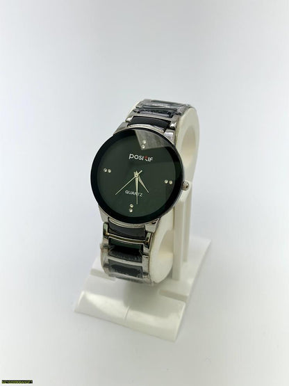 Men’s Stainless Steel Quartz Wrist Watch – 32mm Dial, Water Resistant ShopiRivo
