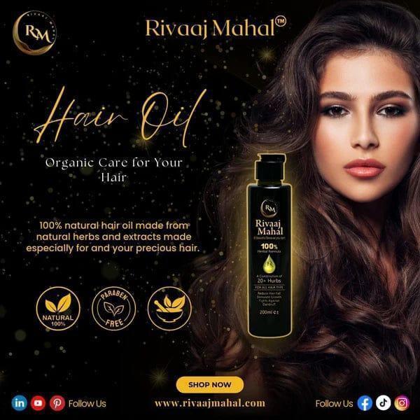 Rivaaj Mahal Hair Oil For All Types of Hair - 200 Ml ShopiRivo