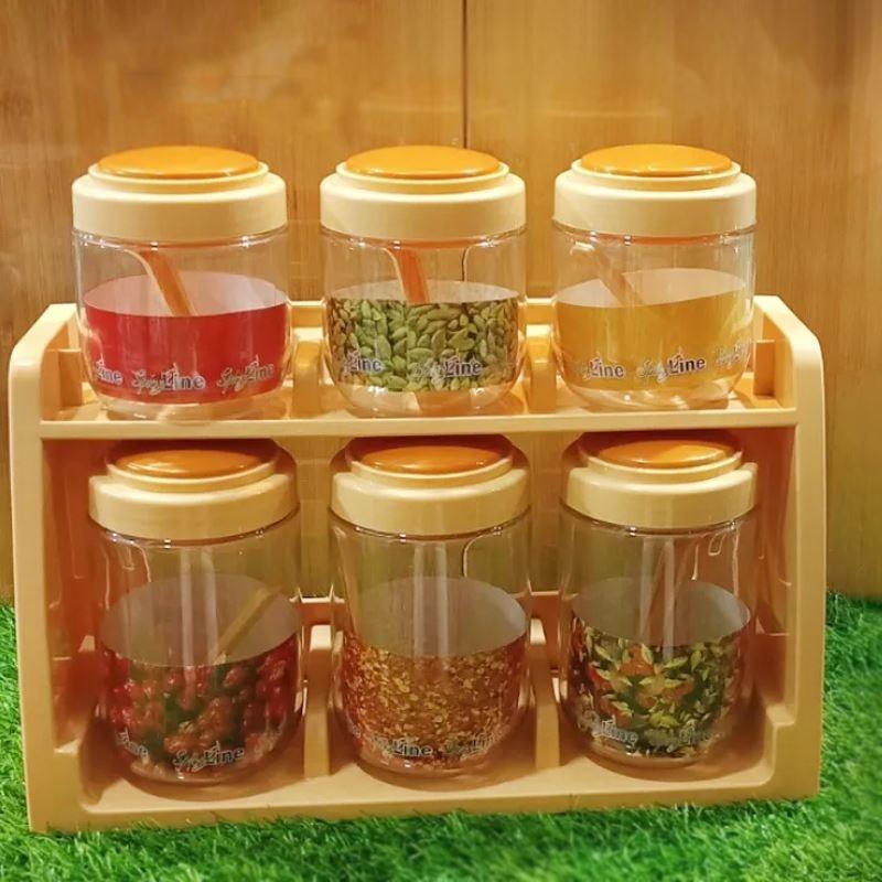 6 In 1 Spices Jar Set ShopiRivo
