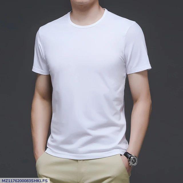 Men’s Plain Cotton Jersey T-Shirt – Comfortable Casual Wear for Everyday Style ShopiRivo
