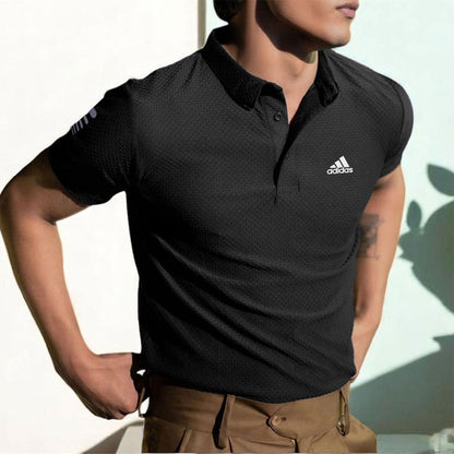 Men's Dri-Fit Slim Fit Polo Shirt – Breathable Quick-Dry Sports & Casual T-Shirt ShopiRivo