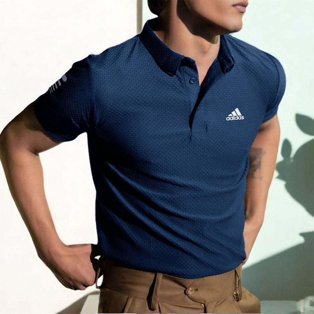 Men's Dri-Fit Slim Fit Polo Shirt – Breathable Quick-Dry Sports & Casual T-Shirt ShopiRivo