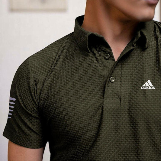 Men's Dri-Fit Slim Fit Polo Shirt – Breathable Quick-Dry Sports & Casual T-Shirt ShopiRivo