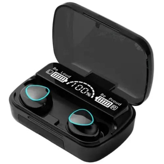 M10 Damix TWS Wireless Bluetooth 5.1 Earbuds – Touch Control, Deep Bass, Long Battery Life (Black) ShopiRivo