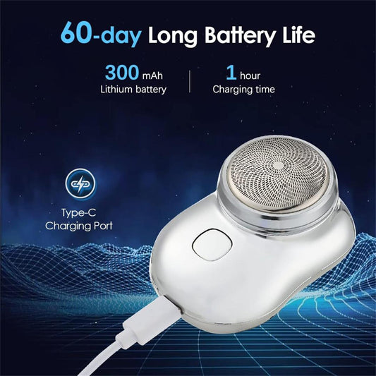 Mini Portable Electric Shaver – Rechargeable Waterproof Foil Blade Razor for Men & Women ShopiRivo