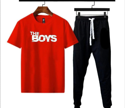Men’s Red Printed Track Suit – Micro Interlock Fabric ShopiRivo