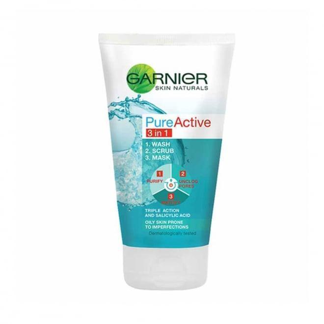 Garnier Whitening Pure Active 3 in 1 Face Wash – 100ml ShopiRivo