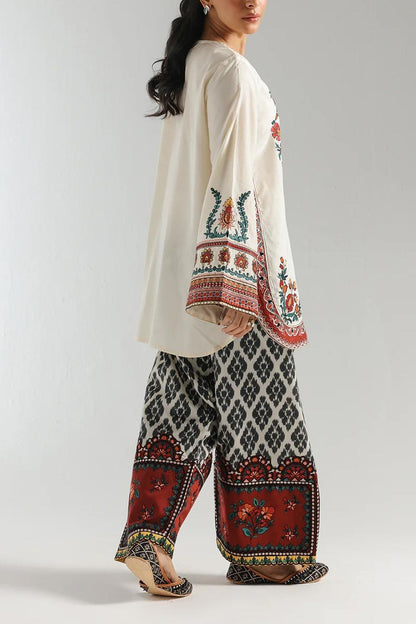 Women's 2 Piece Stitched Printed Shirt & Trouser Set ShopiRivo