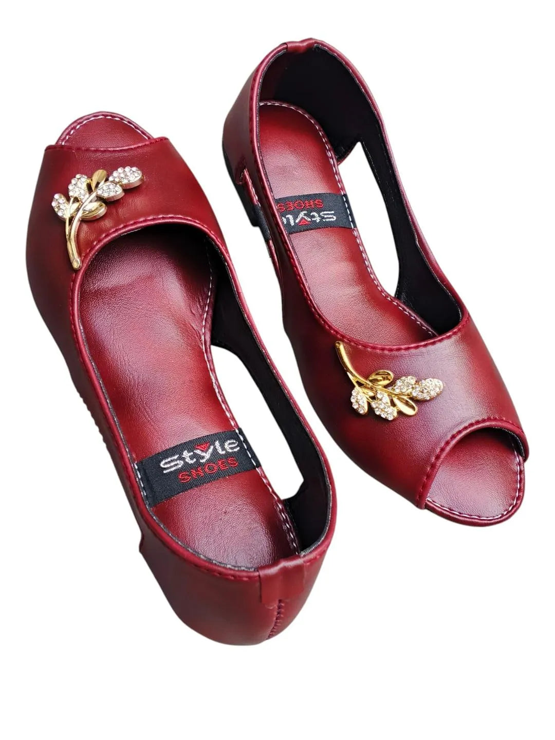 Women’s Synthetic Leather Semi-Formal Sandals – Elegant & Comfortable Footwear ShopiRivo