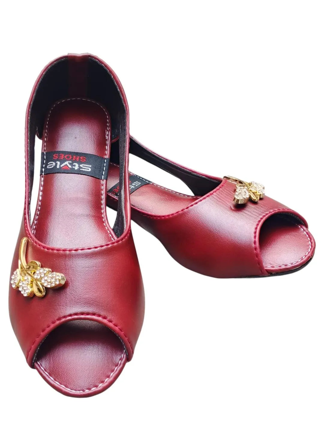 Women’s Synthetic Leather Semi-Formal Sandals – Elegant & Comfortable Footwear ShopiRivo