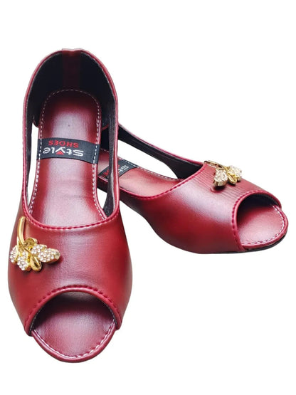 Women’s Synthetic Leather Semi-Formal Sandals – Elegant & Comfortable Footwear ShopiRivo