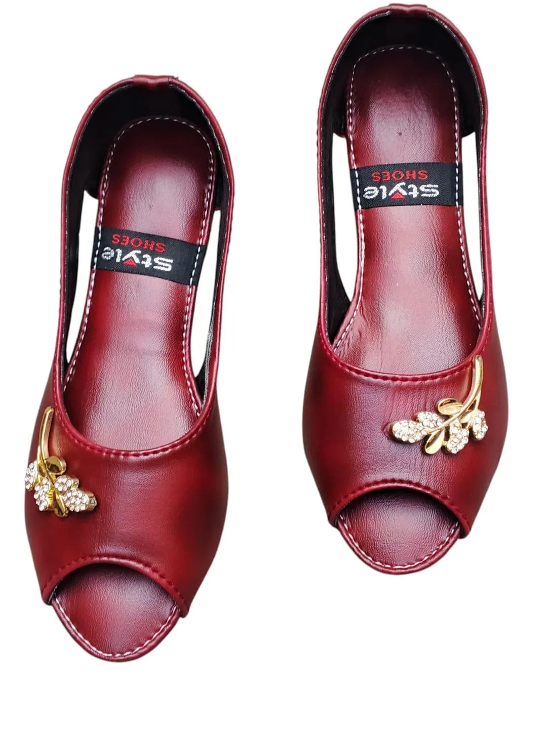 Women’s Synthetic Leather Semi-Formal Sandals – Elegant & Comfortable Footwear ShopiRivo