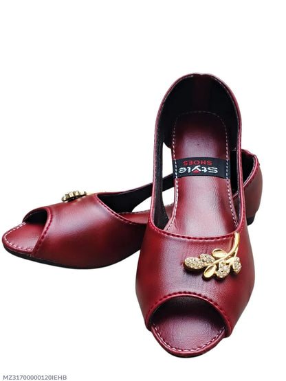 Women’s Synthetic Leather Semi-Formal Sandals – Elegant & Comfortable Footwear ShopiRivo
