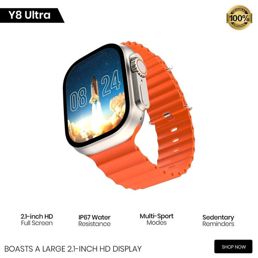 2.0 Inch HD Smart Watch with Bluetooth, Wireless Charging, Health & Fitness Tracking – Android & iOS Compatible (Multicolor) ShopiRivo