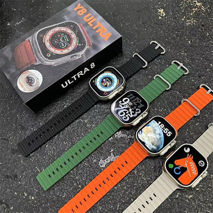2.0 Inch HD Smart Watch with Bluetooth, Wireless Charging, Health & Fitness Tracking – Android & iOS Compatible (Multicolor) ShopiRivo