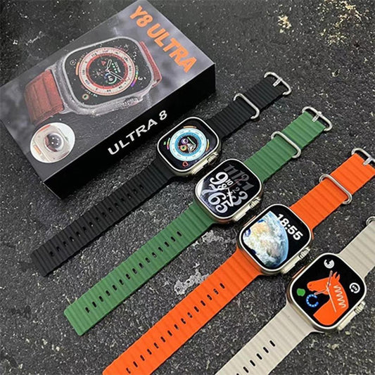 2.0 Inch HD Smart Watch with Bluetooth, Wireless Charging, Health & Fitness Tracking – Android & iOS Compatible (Multicolor) ShopiRivo