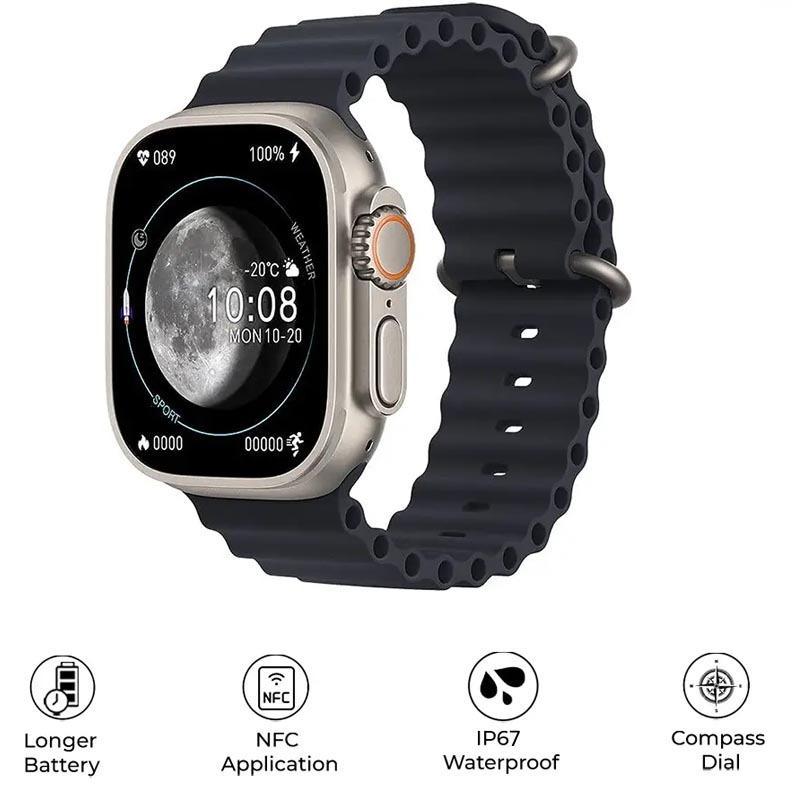 2.0 Inch HD Smart Watch with Bluetooth, Wireless Charging, Health & Fitness Tracking – Android & iOS Compatible (Multicolor) ShopiRivo