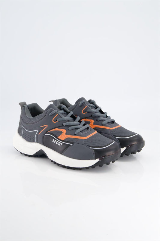 Black Camel DL884 Sports Gripper Shoes – Lightweight Running & Training Shoes (Gray) ShopiRivo