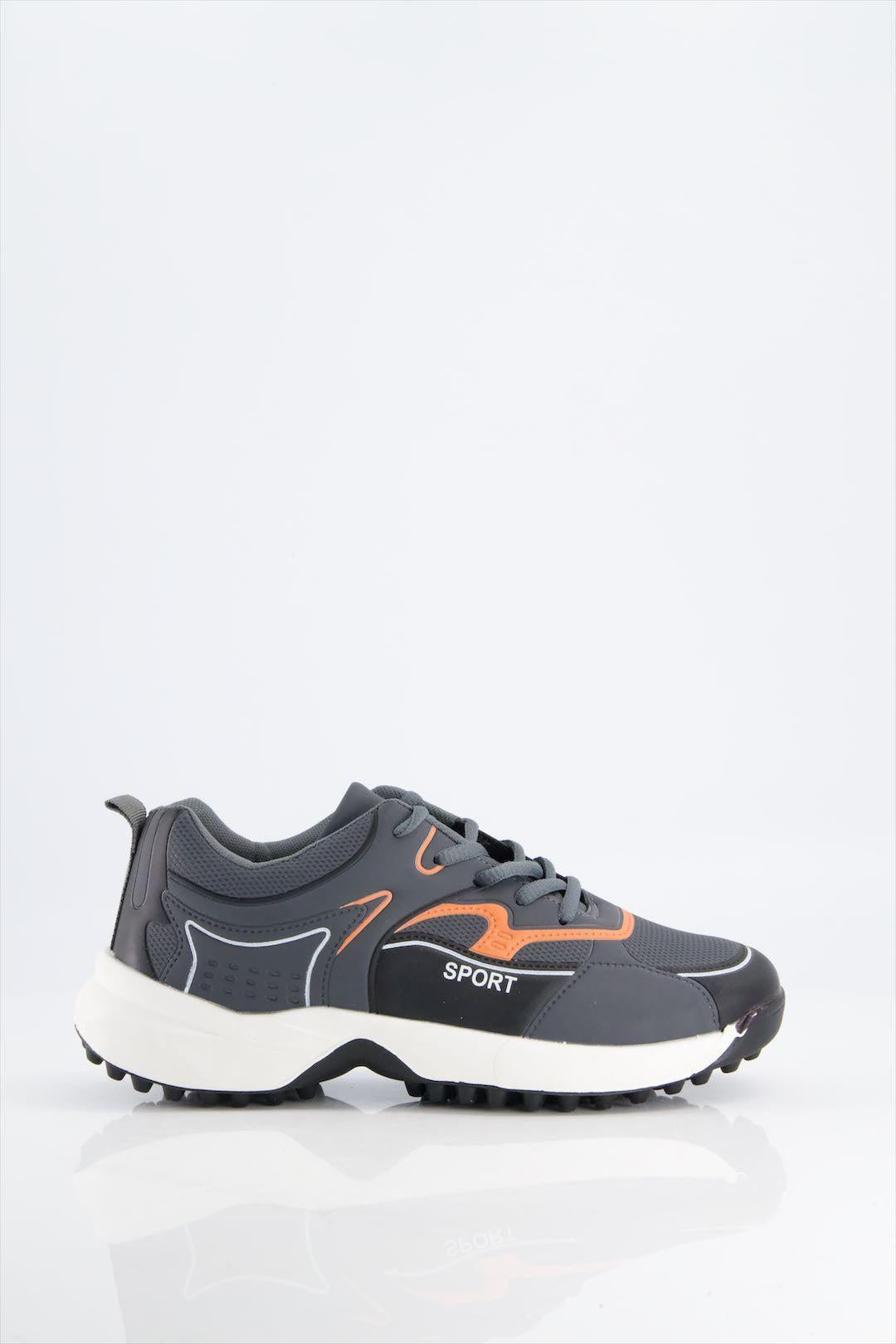 Black Camel DL884 Sports Gripper Shoes – Lightweight Running & Training Shoes (Gray) ShopiRivo