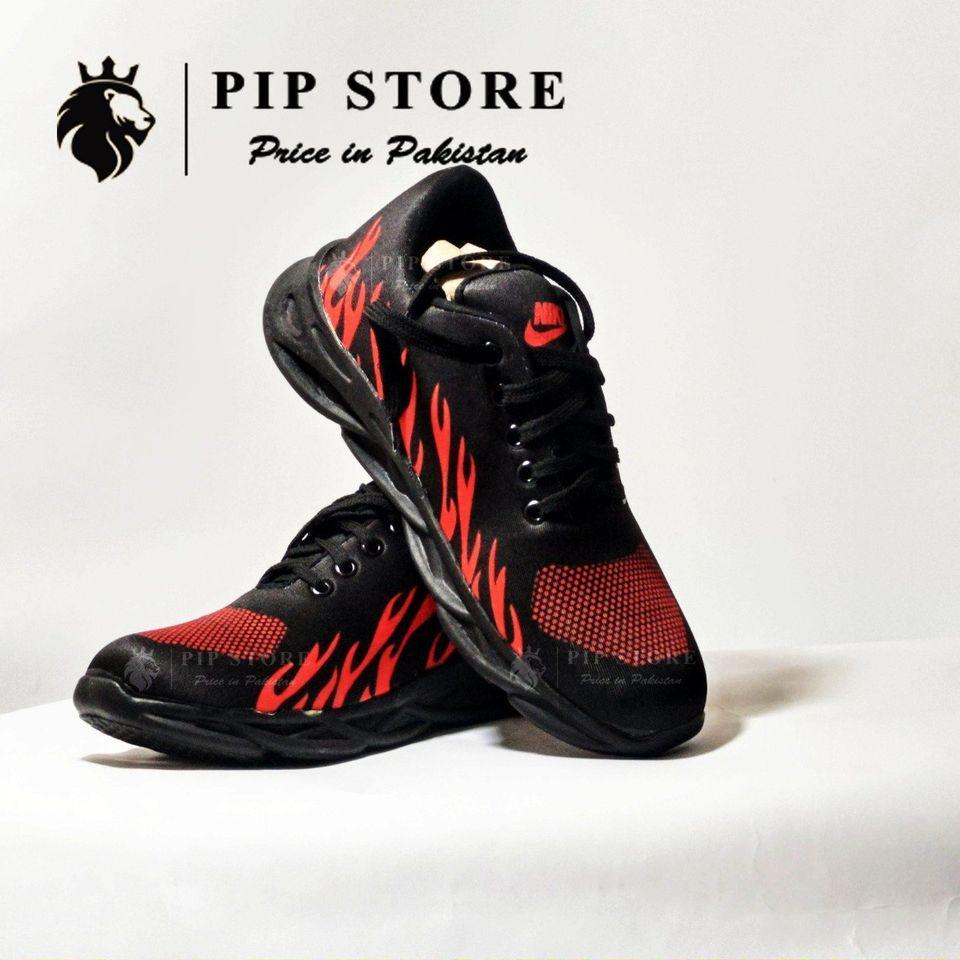 Men’s Red Fire Rubber Joggers – Comfortable & Lightweight Casual Shoes ShopiRivo