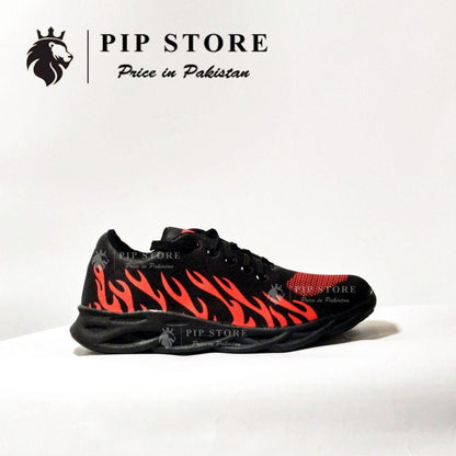 Men’s Red Fire Rubber Joggers – Comfortable & Lightweight Casual Shoes ShopiRivo
