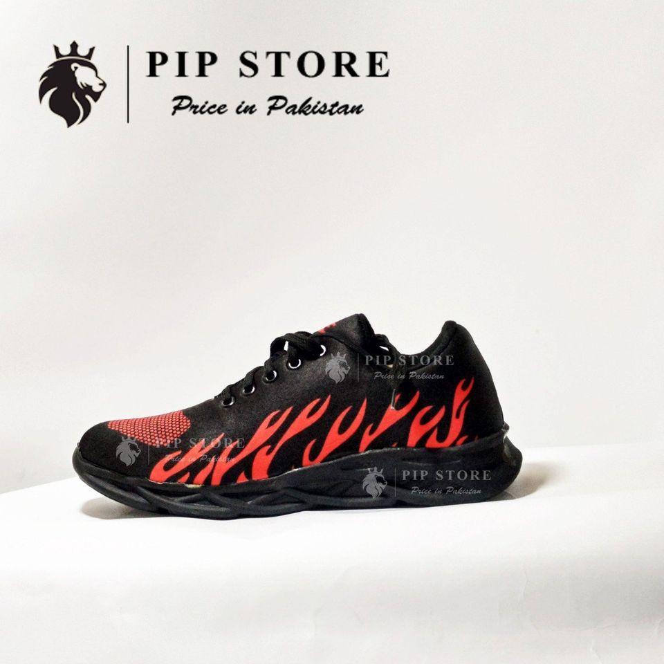 Men’s Red Fire Rubber Joggers – Comfortable & Lightweight Casual Shoes ShopiRivo
