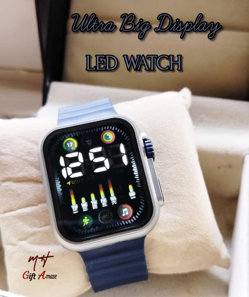 Men’s Digital Display Watch – Waterproof, Sports & Casual Wristwatch with LED Screen ShopiRivo