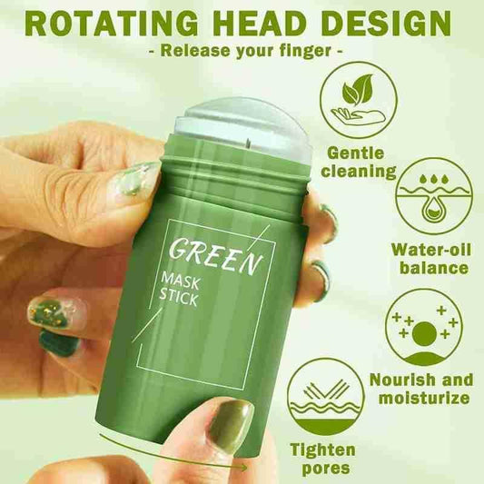 Green Tea Solid Face Mask Stick – Deep Cleansing & Blackhead Remover (40g) ShopiRivo