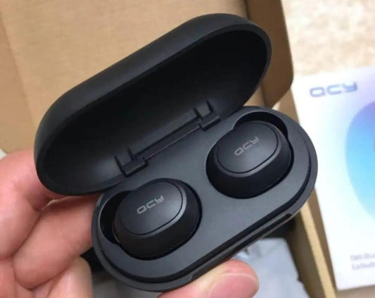 QCY T4 TWS Wireless Bluetooth 5.3 Earbuds – Gaming Mode, DSP Noise Cancelling & Wireless Charging (Black) ShopiRivo