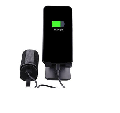 Qeedns Wireless Bluetooth 5.0 Outdoor Speaker – Waterproof Portable Loudspeaker with Power Bank & USB Support (Black) ShopiRivo