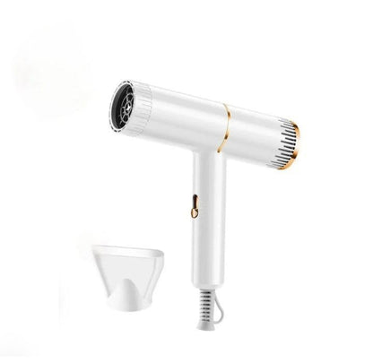 White Plastic Hair Dryer – 230°C High Heat, 220-240V, Fast Drying for Long Hair ShopiRivo