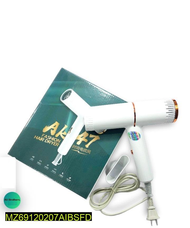 White Plastic Hair Dryer – 230°C High Heat, 220-240V, Fast Drying for Long Hair ShopiRivo