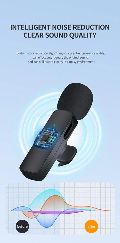 K9 Wireless Vlogging Rechargeable Microphone ShopiRivo