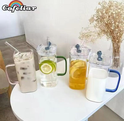 Premium Borosilicate Glass Travel Mug – Double-Wall, Heat-Resistant & Carry-Friendly ShopiRivo