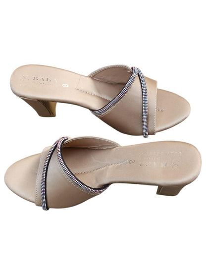 Elegant Women's PVC Casual Heels - 1 Pcs in Black ShopiRivo