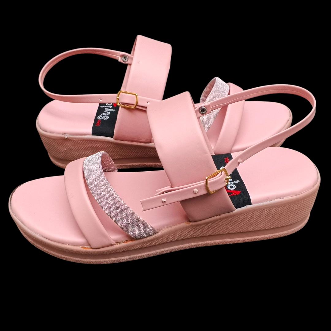 Women’s Pink Rexine Flat Formal Sandals – Durable, Skin-Friendly & All-Season Comfort ShopiRivo