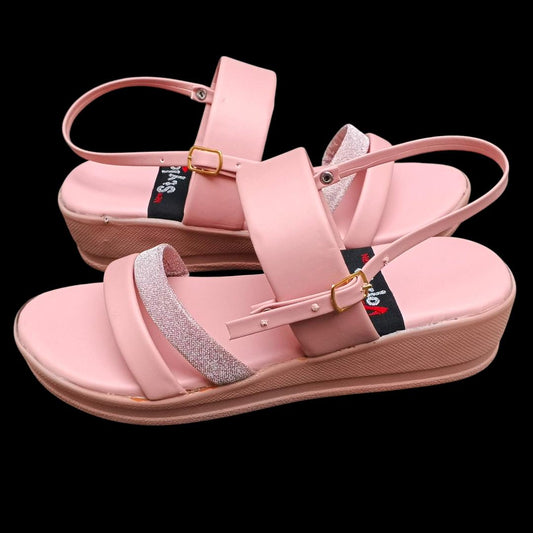 Women’s Pink Rexine Flat Formal Sandals – Durable, Skin-Friendly & All-Season Comfort ShopiRivo