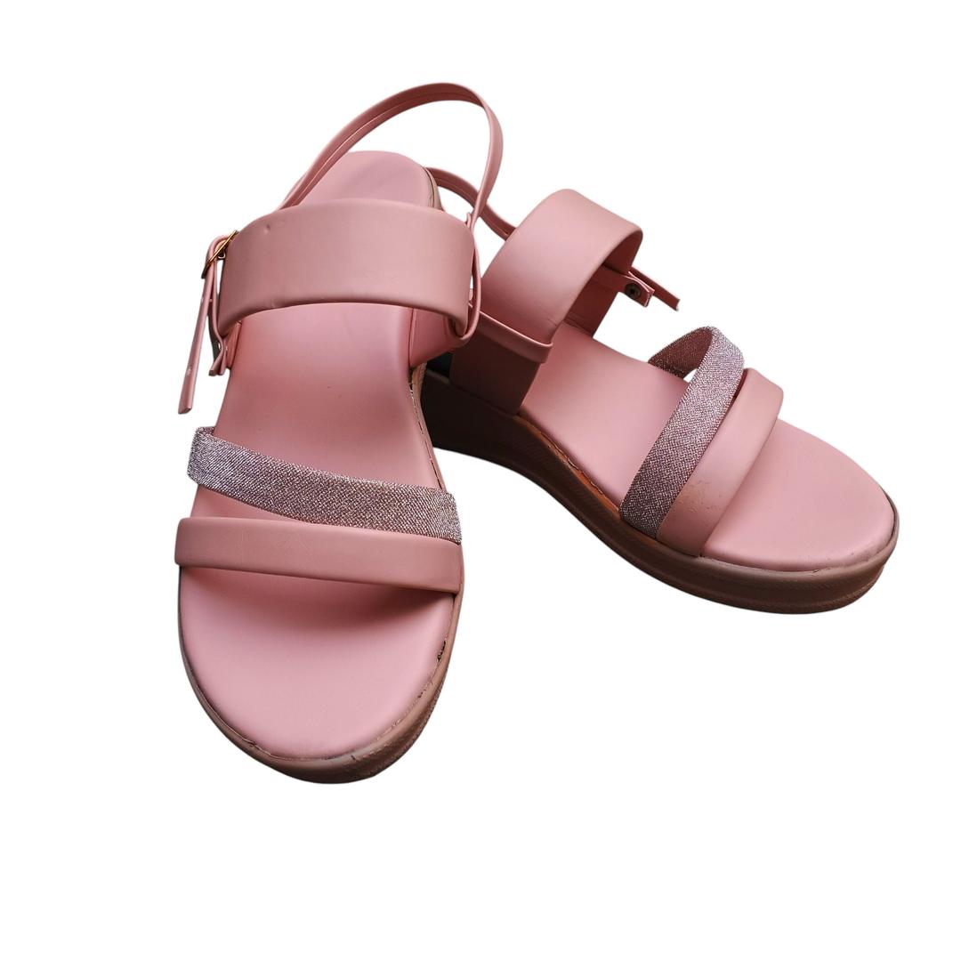 Women’s Pink Rexine Flat Formal Sandals – Durable, Skin-Friendly & All-Season Comfort ShopiRivo