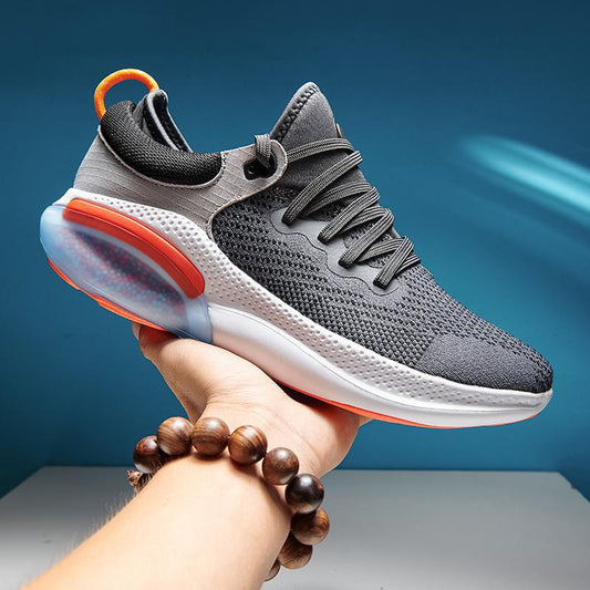 Summer Sports Shoes Men&#039;s Shoes Breathable Mesh Fly-woven Running Shoes Large Size Cross-border Students Korean Style Trendy Shoes For Foreign Trade