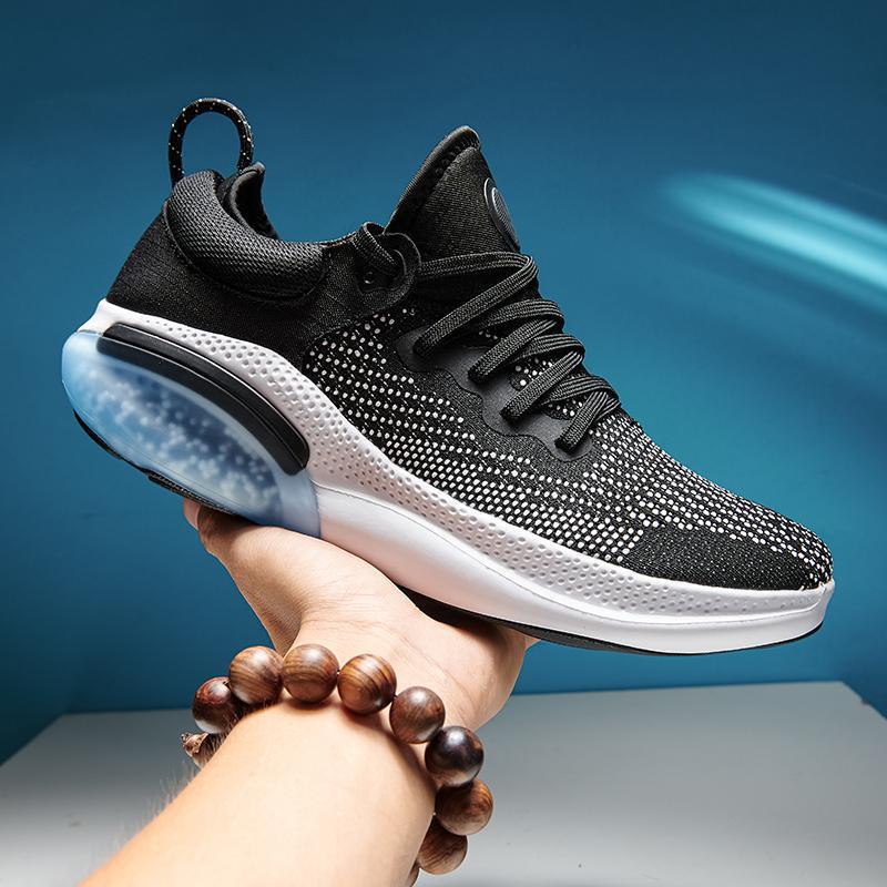 Summer Sports Shoes Men&#039;s Shoes Breathable Mesh Fly-woven Running Shoes Large Size Cross-border Students Korean Style Trendy Shoes For Foreign Trade